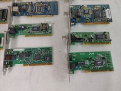 Vintage Mixed Lot RJ-45 Network Cards D-Link Intel Netgear 3Com PCI / ISA Lot of