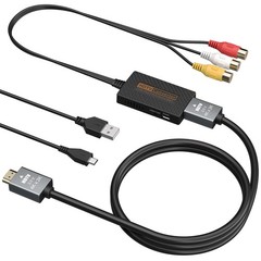 LA NREUCETS RCA to HDMI Converter, Composite AV Black