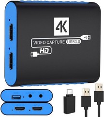 Capture Card for OBS Twitch Game Live Streaming and Recording with 4K Pass-Th…