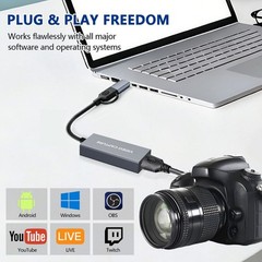 4K HDMI Video Capture Card 1080p60 USB3.0Type-C Game Capture for PS5/Xbox/Switch