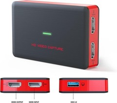 4K HDMI Video Capture Card 1080P 60FPS USB 3.0 for Gaming Live Streaming