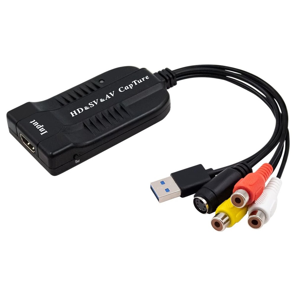HDMI, AV, RCA, S-Video Video to USB 1080P Audio Video Capture Card Device, US…