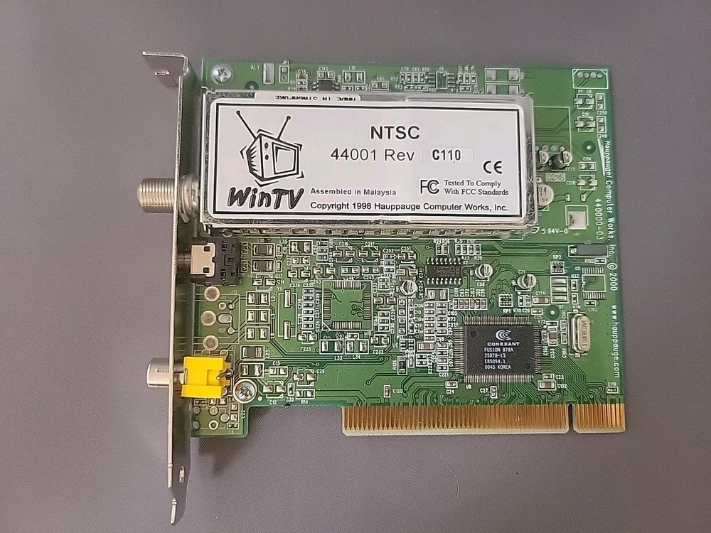 used Hauppauge WinTV 44001 TV Tuner Card NTSC Rev C110