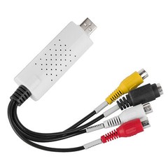 USB Video Capture Card VHS to Digital Converter RCA S-Video Audio Adapter Mac PC