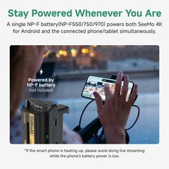 ACCSOON SeeMo 4k Android IOS 4K for youtube Facebook Twitch live streaming