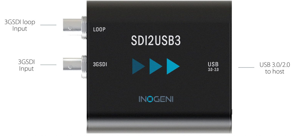 Inogeni SDI to USB 3.0 Video to Capture Card Converter SDI2USB3