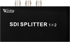 Wiistar SDI Splitter 1×2 Supports SD-SDI, HD-SDI, 3G-SDI Support Black