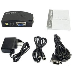 M MAKETHEONE RCA to VGA Adapter, Composite AV S-Video Input black