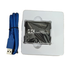 4K HDMI Capture Card for Streaming, Full HD 1080P 60FPS USB Cam Link Black