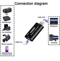 HDMI to USB 3.0 2.0 Audio Video Capture Card Game Record Box OBS Live Streaming