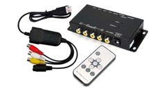 Premium 4-Channel Video Switcher With USB DVR Adapter For Windows Computer
