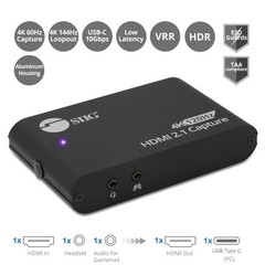 SIIG 4K120Hz HDMI 2.1 Capture Device for Gaming and Streaming, 4K60Hz Capture