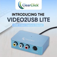 ClearClick Video To USB Lite – RCA AV VHS Video Capture Device Digital Converter