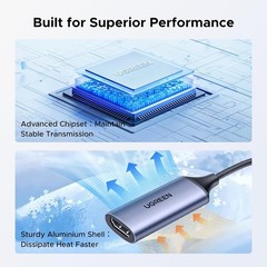 Lightweight HDMI Capture Card for 4K Recording & Streaming – USB Dual Interface