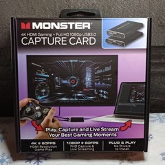 Monster 4K HDMI Video Capture Card Full HD 1080p USB 3.0 Digital Format