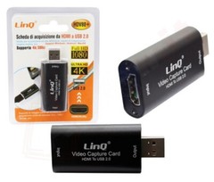 USB to HDMI 4K Video Capture Card Tablet Video Conferencing Adapter