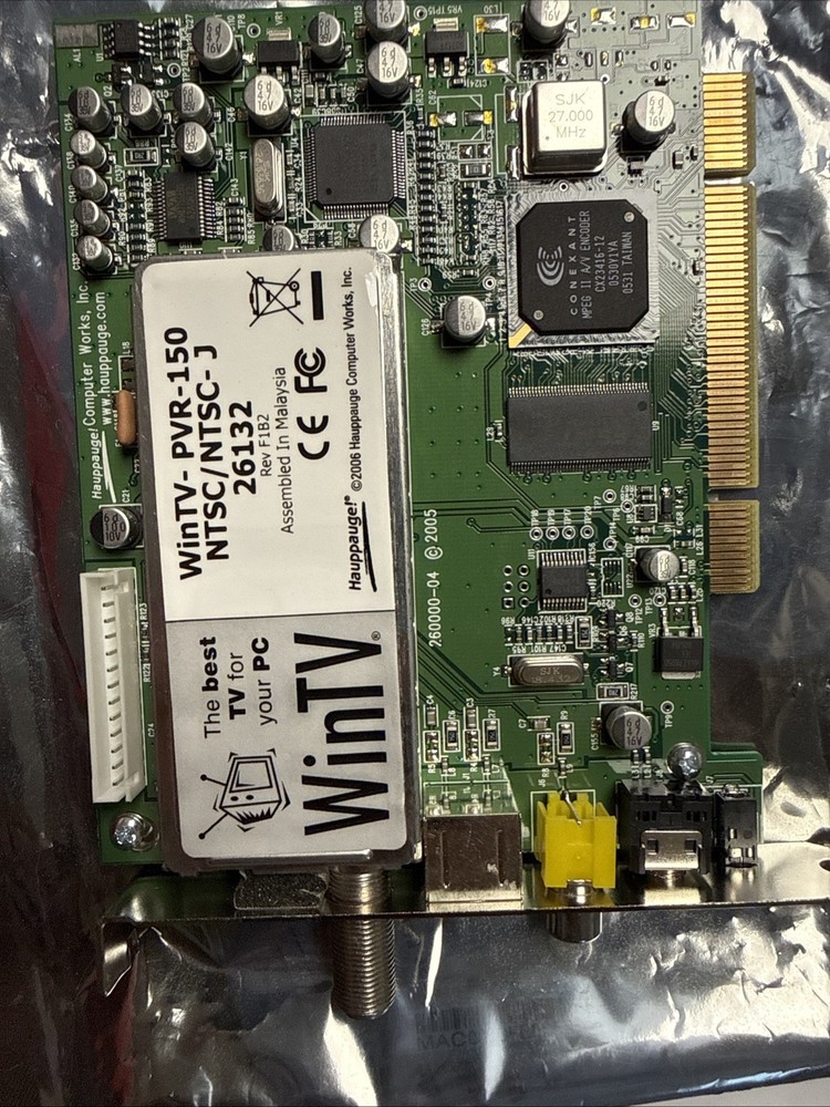 Hauppauge WinTV-PVR-150 NTSC/NTSC-J 26132 LF TV Tuner PCI Card