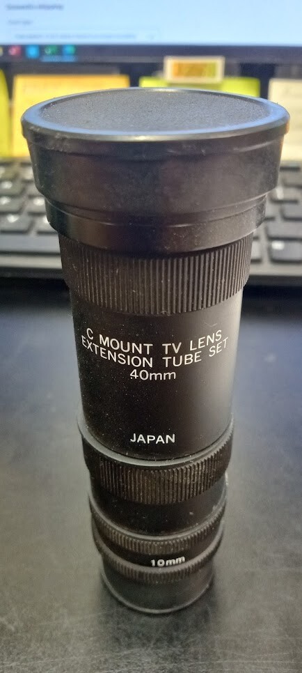 VM100 EXTENSION TUBE KIT C MOUNT TV LENS 40MM 20MM 10MM