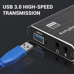 4K Audio Video Capture Card USB 3.0 HDMI Video Capture Device HD Recording Lot