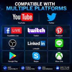 4K HDMI Video Capture Card USB 3.0 1080P60 Recorder OBS PS5 Xbox Streaming