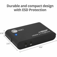 SIIG 4K120Hz HDMI 2.1 Capture Device for Gaming and Streaming – 4K60Hz Capture –