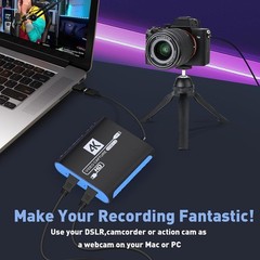 Capture Card for OBS Twitch Game Live Streaming and Recording with 4K Pass-Th…