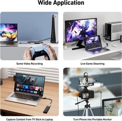 Full HD 1080P 60FPS Capture Card for Streaming PS5 PS4 Xbox Switch PC