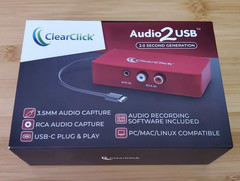ClearClick Audio to USB 2.0 (Second Generation) Audio Capture Device Card Cable
