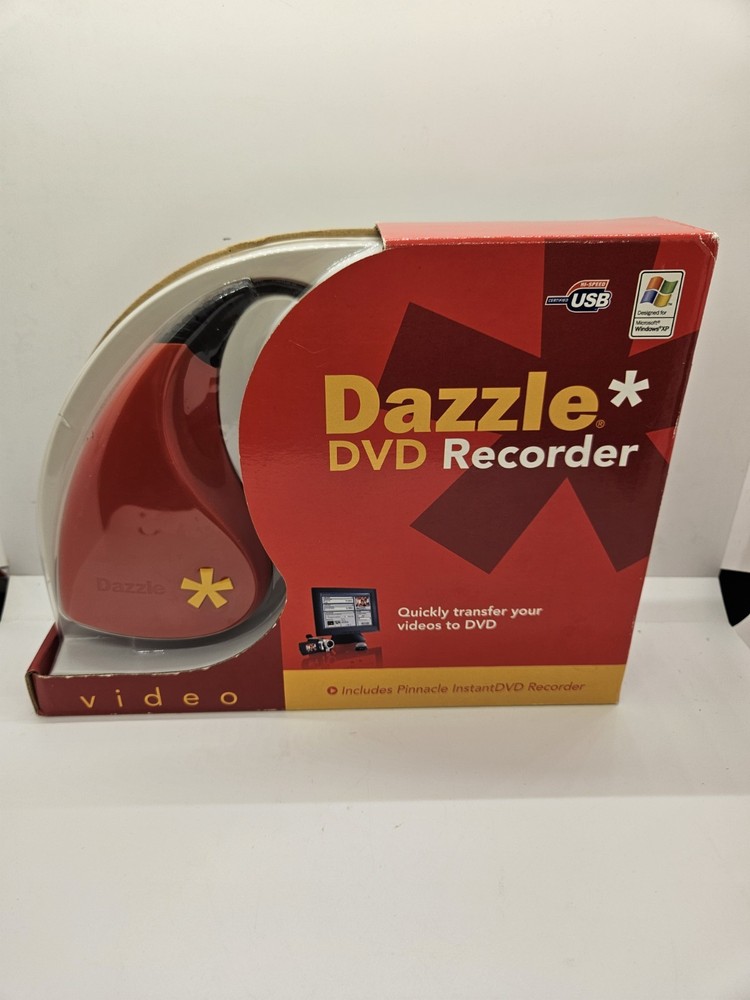 Pinnacle Dazzle DVD Recorder Video Capture Device + Studio Software