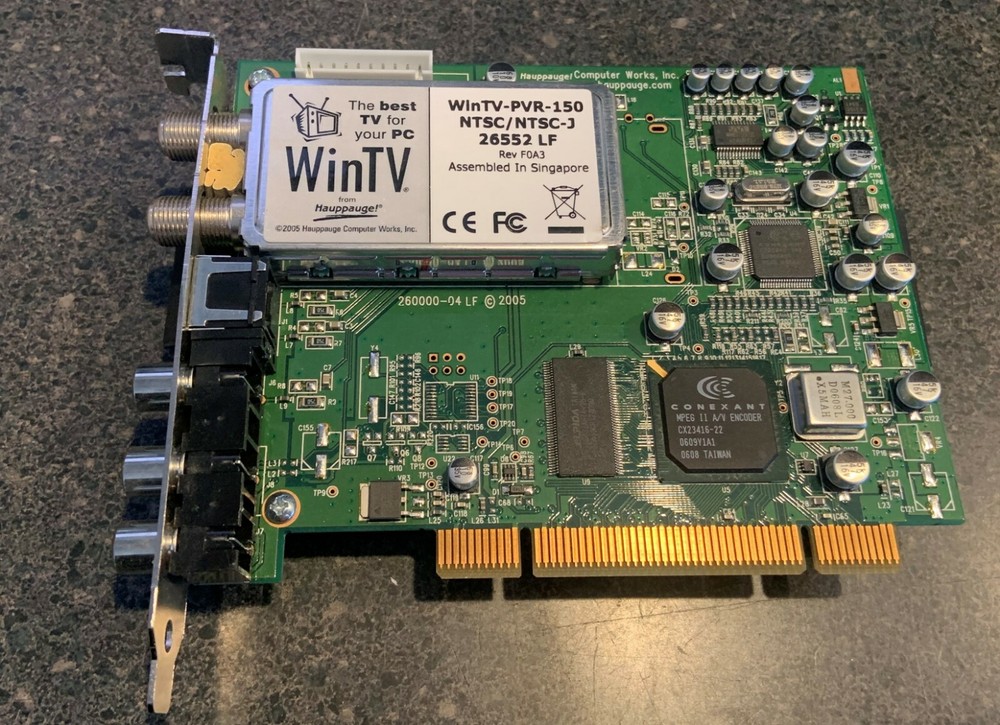 Hauppauge WinTV-PVR-150 TV Tuner Pcie Capture Card 5188-4202