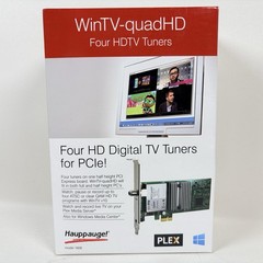 Hauppauge WinTV-quadHD PCIe Card 4 HD TV Tuners ATSC/QAM 1609 PLEX New_Open_Box