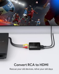 WENTER RCA to HDMI Converter, 1080P AV Mini Black