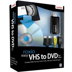 Video Converter VHS Hi8 V8 to DVD Digital Roxio Easy Mac Disc