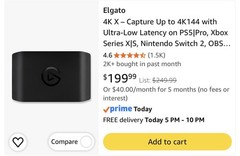 Elgato 4K X HDMI 2.1 Capture Card 4K144 HDR10 PS5 Xbox Series X USB-C Tested
