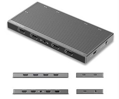 4K Video Capture Card – 4 HDMI Inputs, UVC Plug-and-Play, Simultaneous 4-Channel