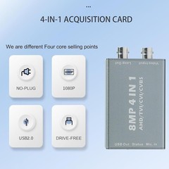Video Capture Card USB 2.0, RCA to USB Video Capture , Digital Video Converter