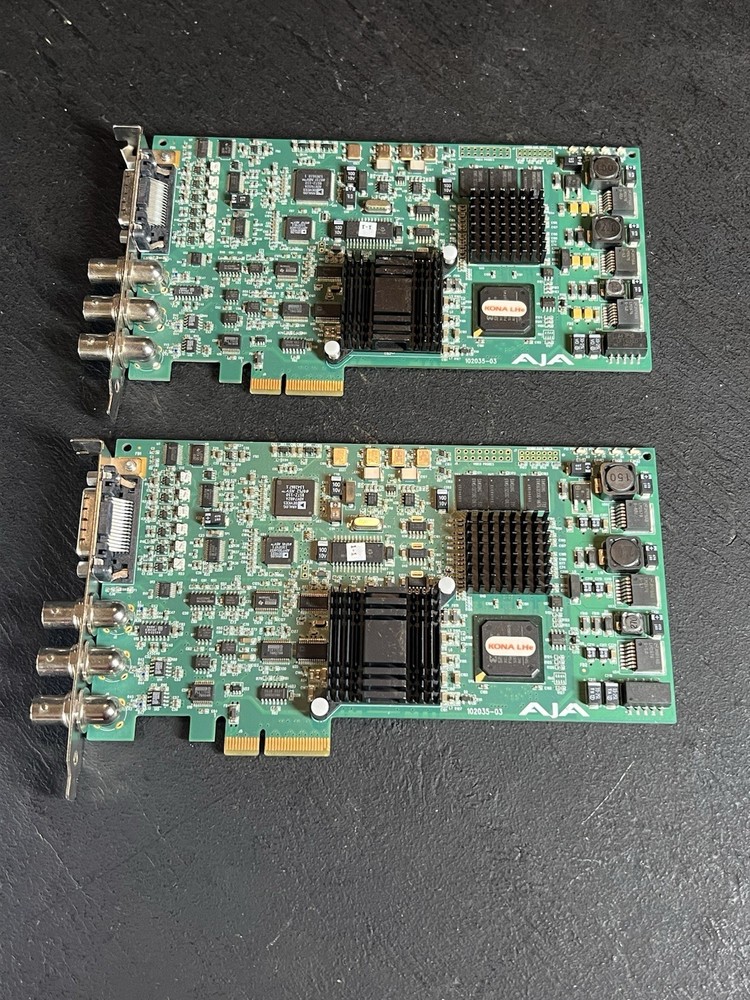 Lot of 2 AJA KONA LHe HD SDI I/O Video Capture Card