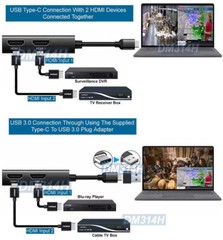Premium USB 4K 2 1080P HD Input DVR Capture For Windows Mac Linux