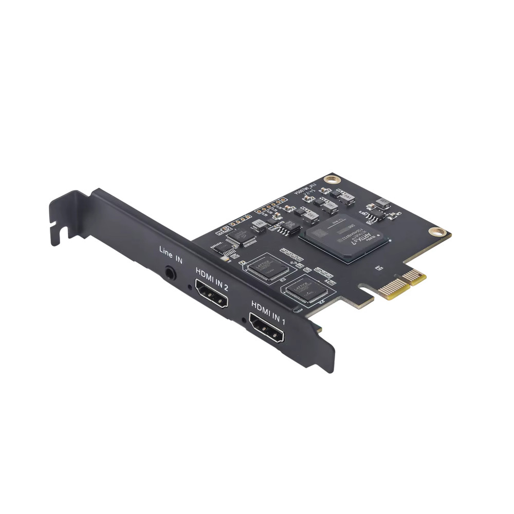 Linux HDMI 1080p PCIe OBS Vmix Wirecast Streaming 2 Channel 60fps Broadcast PCI