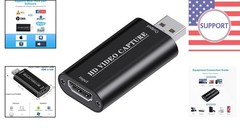 Compact 4K HDMI Capture Card – High-Quality USB Adapter for Gaming & Teaching