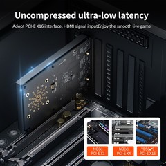 ACASIS Professional Dual-Channel PCIe Capture Card 4K@60Hz HDMI with Loop-Out
