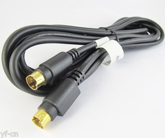4pcs 10ft S-Video Cable Mini Din 4 Pin Male to Male Dual Male For DVD HDTV Gold
