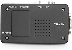 M MAKETHEONE RCA to VGA Adapter, Composite AV S-Video Input black