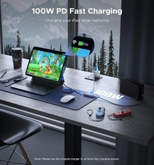 Video Capture Card with 100W Power Delivery & Right-Angle USB-C | 1080P 60Hz …