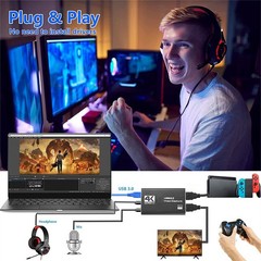 New 4K Audio Video Capture Card For USB 3.0 Video Capture Device Full HD116Ih