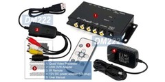 4-Channel PC USB Quad Video DVR Adapter With 4 RCA Inputs For Win11 Win10 Win8/7