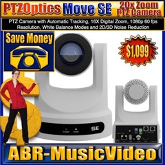 PTZOptics MOVE SE 12X ZOOM PTZ CAMERA (WHITE) 1 Year Warranty/ Authorized Dealer