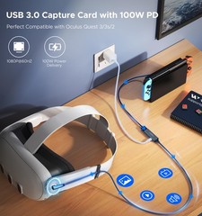 Video Capture Card with 100W Power Delivery & Right-Angle USB-C | 1080P 60Hz …