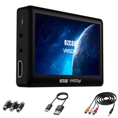 VHS Video to Digital Converter Video Capture Box Recorder Video with Screen U3G6