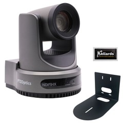 PTZOptics Move 4K SDI/HDMI/USB/IP PTZ Camera 20X Wall Bracket & Wipes